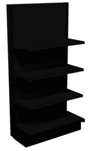 Gondola-End-Caps-Wall-End-Display-Lozier Colored Black