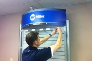 Display Installation - Miller Electric Gondola