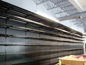 Lozier Wall Gondola Shelving - 40ft Run