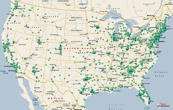 Nationwide Retail Project Execution Map - DisplayMax Retail Services