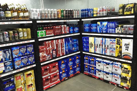 Beer Cave Shelving | Lozier Store Shelves | DisplayMax