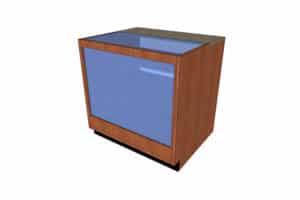 3'w Glass Top Display Case