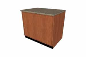 4'w Flat Faced High Top Counter