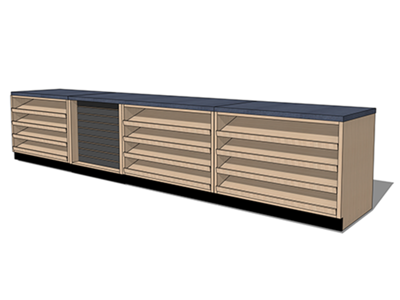 16' Straight 4'w Candy Front Counter