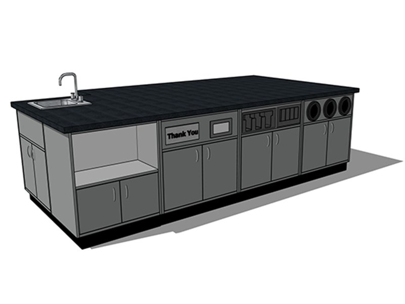 Beverage bar 2 Drive Thru Cup Holder Counter