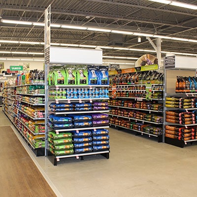 Convenience Store Setup — Lozier store fixtures designed and installed by the DisplayMax team.