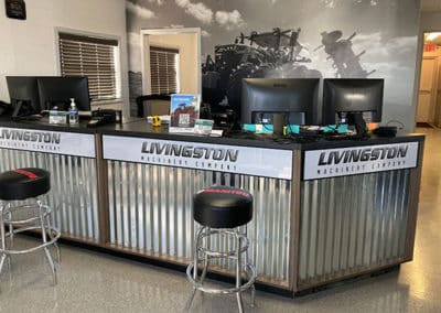 DisplayMax team installed Livingston front sales counter.
