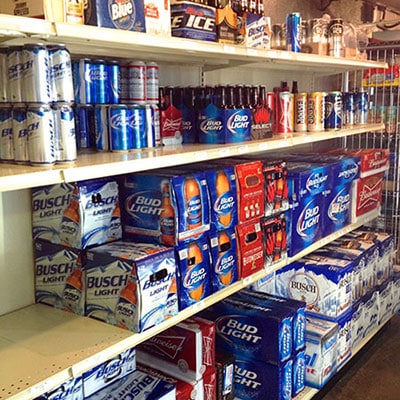 Lozier - A retail display of Lozier Walk in Cooler Gondolas, designed and installed by DisplayMax