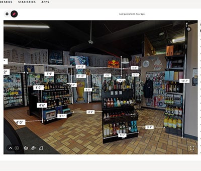 A retail liquor display of Lozier Gondolas, installed by DisplayMax