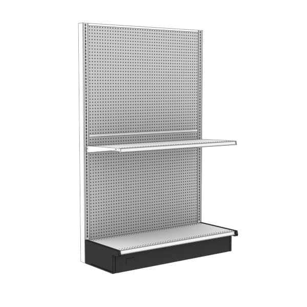 Basic shelving designed by DisplayMax team
